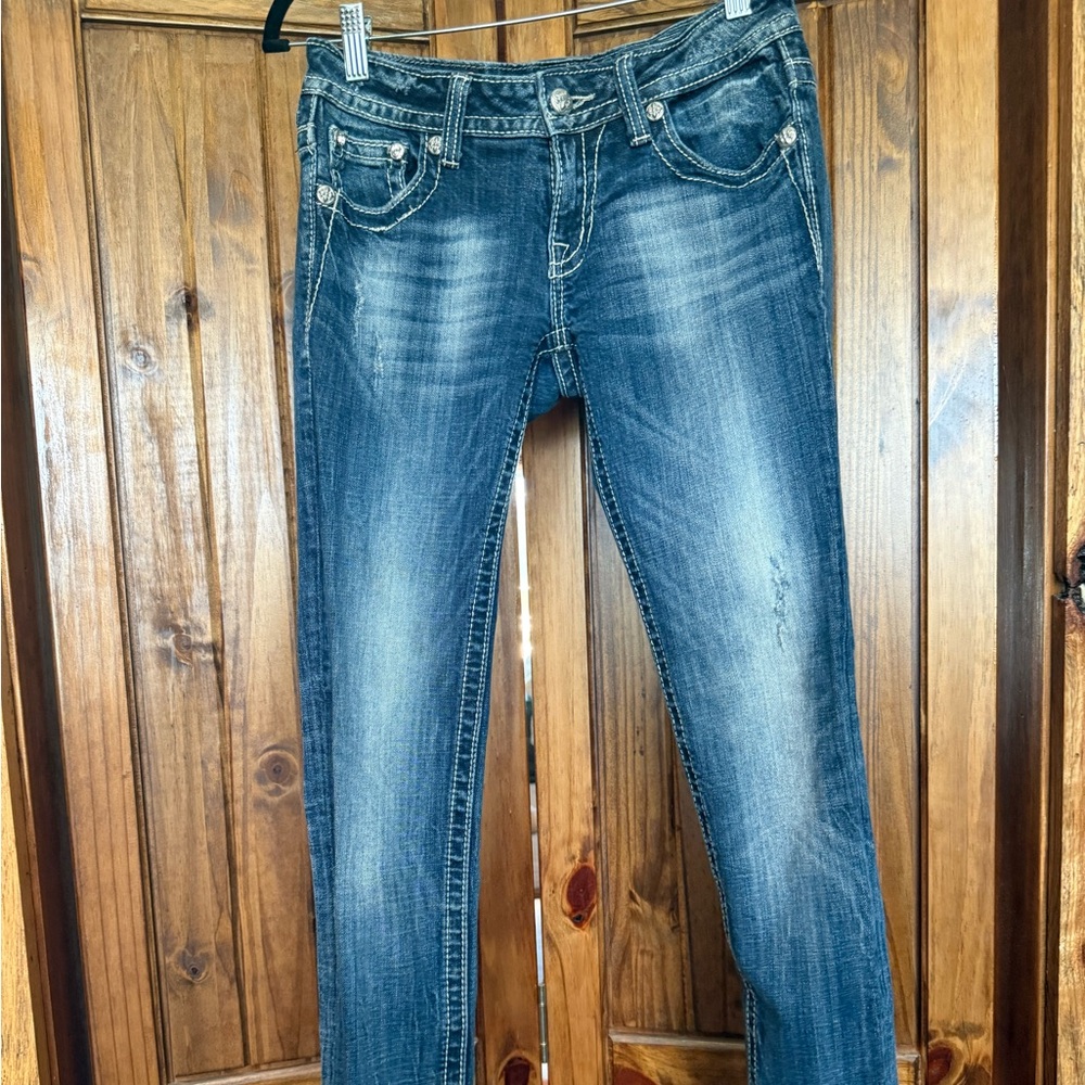 Miss Me Dark Blue Skinny Jeans